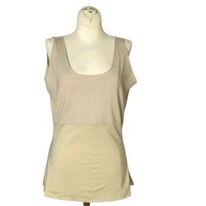 SPANX by Sara Blakely Women's Tank Top Beige Comfort Stretch XL‎